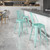 Flash Furniture ET-3534-24-MINT-GG Mint Galvanized Steel Drain Holes In Seat Counter Height Bar Stool