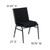 Flash Furniture XU-60153-BK-GG Black Dot Pattern Polyester Upholstery Hercules Series Heavy Duty Stacking Chair