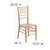 Flash Furniture XS-NATURAL-GG Natural Acacia Wood Hercules Series Chiavari Chair
