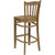 Flash Furniture XU-DGW0008BARVRT-NAT-GG Natural Finish Seat With Slat Back Natural Finish Beechwood Frame Hercules Series Restaurant Bar Stool