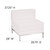 Flash Furniture ZB-IMAG-MIDDLE-WH-GG White LeatherSoft Upholstery Seat and Back Hercules Imagination Series Middle Chair