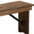 Flash Furniture XA-B-40X12-GG 40.25" W x 12" D x 17.75" H 3/4" Thick Solid Pine Plank Top Hercules Series Folding Rustic Farm Bench