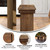 Flash Furniture XA-B-40X12-GG 40.25" W x 12" D x 17.75" H 3/4" Thick Solid Pine Plank Top Hercules Series Folding Rustic Farm Bench