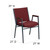 Flash Furniture XU-60154-BY-GG Burgundy Patterned Polyester Upholstered Hercules Series Heavy Duty Stacking Chair