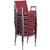 Flash Furniture XU-60154-BY-GG Burgundy Patterned Polyester Upholstered Hercules Series Heavy Duty Stacking Chair