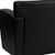 Flash Furniture 222-2-BK-GG Black LeatherSoft with Brushed Aluminum Feet Hercules Majesty Series Reception Loveseat