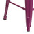 Flash Furniture ET-BT3503-24-PUR-GG Purple Galvanized Steel Counter Height with Drain Hole Seat Bar Stool
