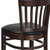 Flash Furniture XU-DGW0008BARVRT-WAL-BLKV-GG Black Vinyl Seat With Slat Back Walnut Finish Beechwood Frame Hercules Series Restaurant Bar Stool
