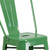 Flash Furniture CH-31320-30GB-GN-GG Green Galvanized Steel With Drain Hole In Seat Bar Stool