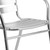 Flash Furniture TLH-ALUM-28SQ-017BCHR4-GG Steel Square Table Set with 4 Chairs