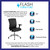 Flash Furniture GO-WY-85-7-GG Black Bonded Leather Adjustable Arms Mid Back Design Hercules Series 24/7 Executive Swivel Office Chair