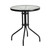 Flash Furniture TLH-071RD-037BK2-GG Black Steel Round Table Set with 2 Chairs
