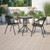 Flash Furniture TLH-071RD-037BK2-GG Black Steel Round Table Set with 2 Chairs