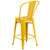 Flash Furniture CH-31320-24GB-YL-GG Yellow Galvanized Steel Counter Height Bar Stool