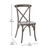 Flash Furniture X-BACK-GREY Gray Elmwood Bent X Back Side Chair