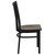Flash Furniture XU-DG6Q4BSCH-MAHW-GG Metal Schoolhouse Back .62" Thick Mahogany Finish Plywood Seat Hercules Series Restaurant Chair