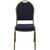 Flash Furniture FD-C03-ALLGOLD-H203774-GG Navy Blue Patterned Fabric Gold Powder Coated Frame Finish Hercules Series Stacking Banquet Chair