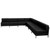 Flash Furniture ZB-IMAG-SECT-SET6-GG Black LeatherSoft With Stainless Steel Legs Modular Hercules Imagination Series Sectional