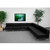 Flash Furniture ZB-IMAG-SECT-SET6-GG Black LeatherSoft With Stainless Steel Legs Modular Hercules Imagination Series Sectional