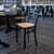Flash Furniture XU-DG694BLAD-NATW-GG Metal Ladder Back .62" Thick Natural Finish Plywood Seat Hercules Series Restaurant Chair