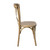 Flash Furniture X-BACK-MOWG Medium Natural Elmwood Bent X Back Side Chair