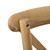 Flash Furniture X-BACK-MOWG Medium Natural Elmwood Bent X Back Side Chair