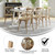 Flash Furniture X-BACK-MOWG Medium Natural Elmwood Bent X Back Side Chair