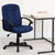 Flash Furniture GO-ST-6-NVY-GG Navy Fabric Nylon Arms Mid Back Design Executive Swivel Office Chair