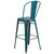 Flash Furniture ET-3534-30-KB-GG Kelly Blue/Teal Galvanized Steel Drain Holes In Seat Bar Stool