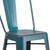 Flash Furniture ET-3534-30-KB-GG Kelly Blue/Teal Galvanized Steel Drain Holes In Seat Bar Stool