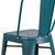 Flash Furniture ET-3534-30-KB-GG Kelly Blue/Teal Galvanized Steel Drain Holes In Seat Bar Stool