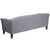 Flash Furniture 111-3-GY-GG Gray LeatherSoft with Cherry Stained Wood Feet Hercules Imperial Series Reception Sofa