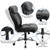 Flash Furniture GO-1235-BK-LEA-GG Black Bonded Leather Armless High Back Design Hercules Series Big & Tall Executive Swivel Office Chair