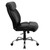 Flash Furniture GO-1235-BK-LEA-GG Black Bonded Leather Armless High Back Design Hercules Series Big & Tall Executive Swivel Office Chair