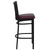 Flash Furniture XU-DG6R8BSCH-BAR-BURV-GG Burgundy Vinyl Seat With Schoolhouse Back Steel Black Powder Coated Frame Hercules Series Restaurant Bar Stool