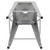 Flash Furniture CH-31320-24GB-SIL-GG Silver Galvanized Steel Counter Height Bar Stool