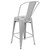 Flash Furniture CH-31320-24GB-SIL-GG Silver Galvanized Steel Counter Height Bar Stool