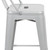 Flash Furniture CH-31320-24GB-SIL-GG Silver Galvanized Steel Counter Height Bar Stool