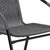 Flash Furniture TLH-087RD-037GY4-GG Gray Steel Round Table Set with 4 Chairs
