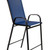 Flash Furniture 2-JJ-092H-NV-GG Blue Textilene Black Metal Frame Brazos Series Stacking Patio Barstool - Set of 2