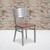 Flash Furniture XU-DG-60401-CHYW-GG Metal Cutout Slat Back .62" Thick Cherry Finish Plywood Seat Hercules Series Restaurant Chair
