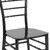 Flash Furniture LE-BLACK-M-GG Black Resin Ladder Back Hercules Premium Series Stacking Chiavari Chair