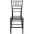 Flash Furniture LE-BLACK-M-GG Black Resin Ladder Back Hercules Premium Series Stacking Chiavari Chair