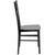 Flash Furniture LE-BLACK-M-GG Black Resin Ladder Back Hercules Premium Series Stacking Chiavari Chair