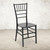 Flash Furniture LE-BLACK-M-GG Black Resin Ladder Back Hercules Premium Series Stacking Chiavari Chair