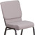 Flash Furniture FD-CH02185-SV-GYDOT-GG Gray 19.25" Width Silver Vein Frame Finish Hercules Series Stacking Church Chair