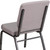 Flash Furniture FD-CH02185-SV-GYDOT-GG Gray 19.25" Width Silver Vein Frame Finish Hercules Series Stacking Church Chair