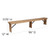 Flash Furniture XA-B-96X12-L-GG 96" W x 12" D x 17.75" H 3/4" Thick Solid Pine Plank Top Hercules Series Folding Rustic Farm Bench