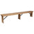 Flash Furniture XA-B-96X12-L-GG 96" W x 12" D x 17.75" H 3/4" Thick Solid Pine Plank Top Hercules Series Folding Rustic Farm Bench