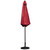 Flash Furniture GM-402003-UB19B-RED-GG 104.5" W x 101.25" H Red 1.5" Dia. Aluminum Pole Patio Umbrella
